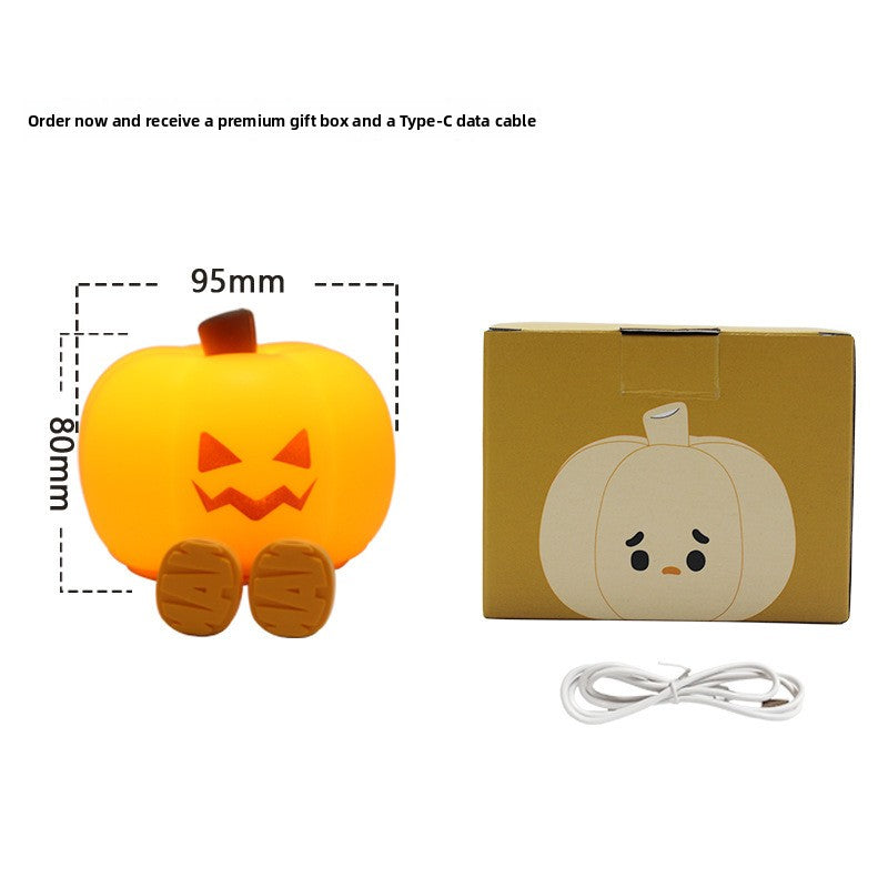 Cartoon Silicone Pumpkin Night Light
