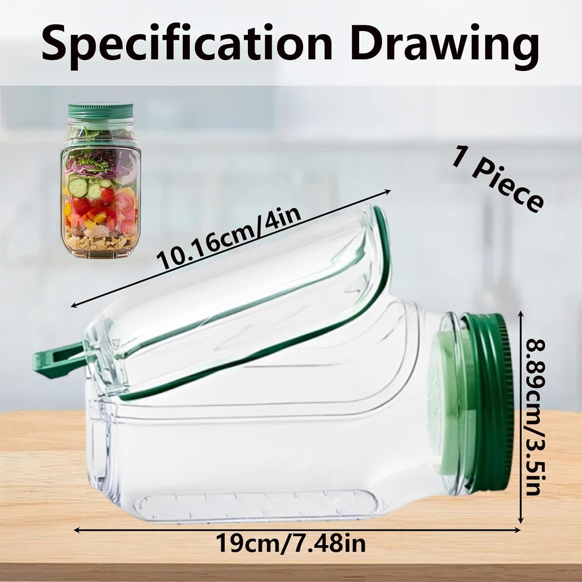 FreshLife Salad Jar